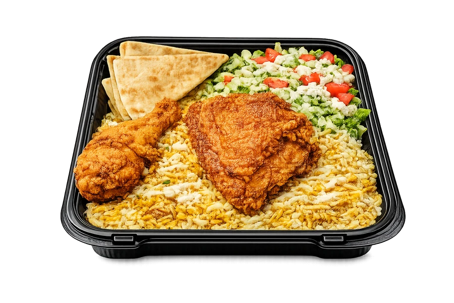 02 Pcs Fried Chicken Platter at Cravin Crispy