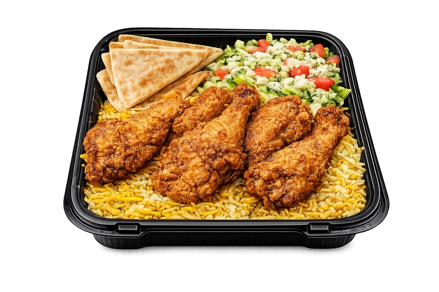 04 Pcs Fried Chicken Wings Platter at Cravin Crispy