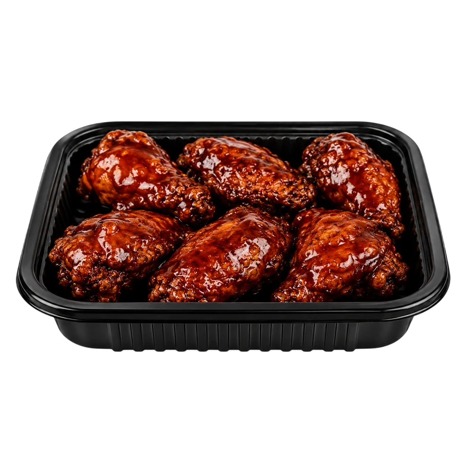 6 PCS Saucy Wings at Cravin Crispy
