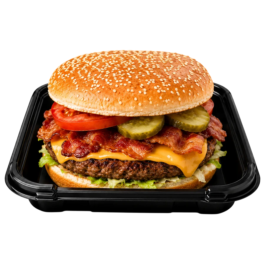 Bacon Cheeseburger at Cravin Crispy