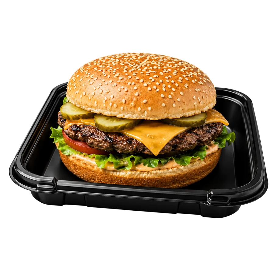 Cheeseburger at Cravin Crispy