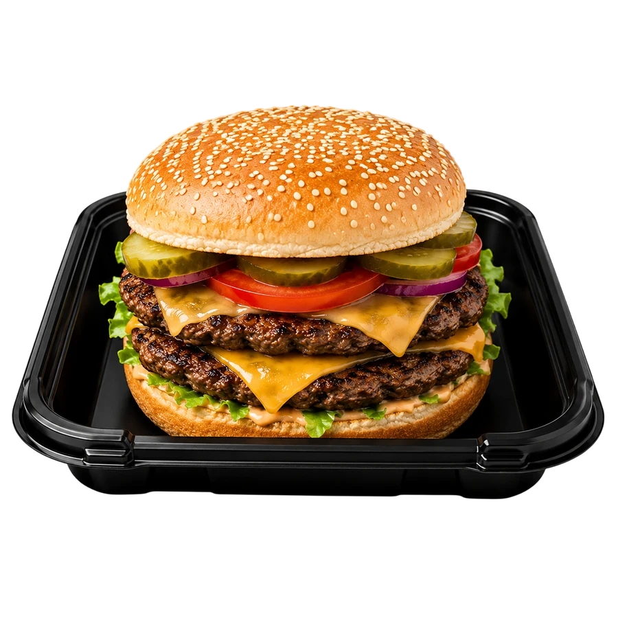 Double Cheeseburger at Cravin Crispy