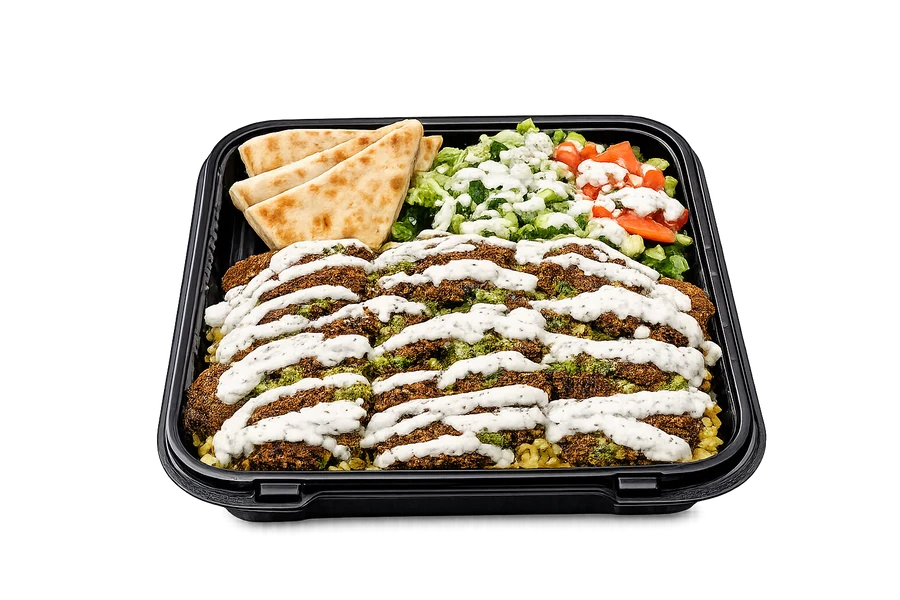 Falafel Platter at Cravin Crispy